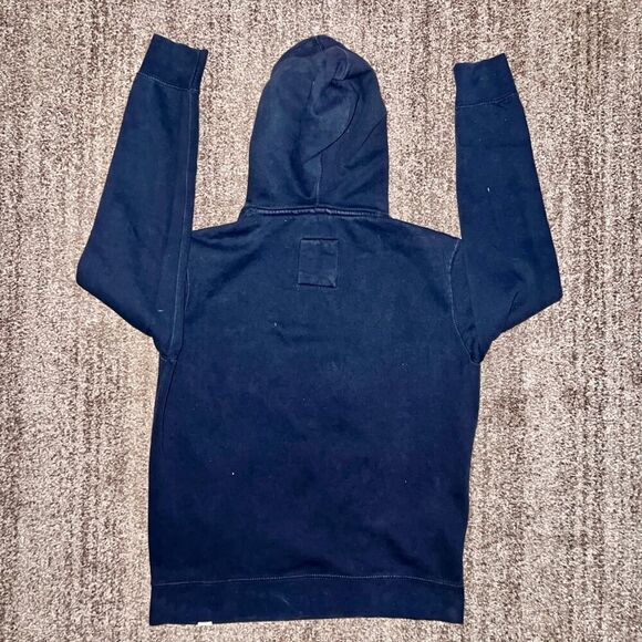 Pull & Bear Men's Pullover Comfort Fit Hoodie in Navy Blue Size Medium - Picture 8 of 8